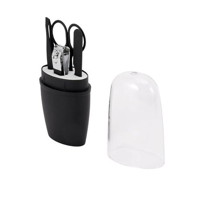 4 Piece Manicure Set, Black - OXX Cosmetics