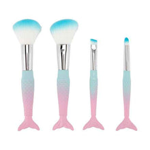Mini Brush Set, Mermaid, 4 Pack - OXX Cosmetics