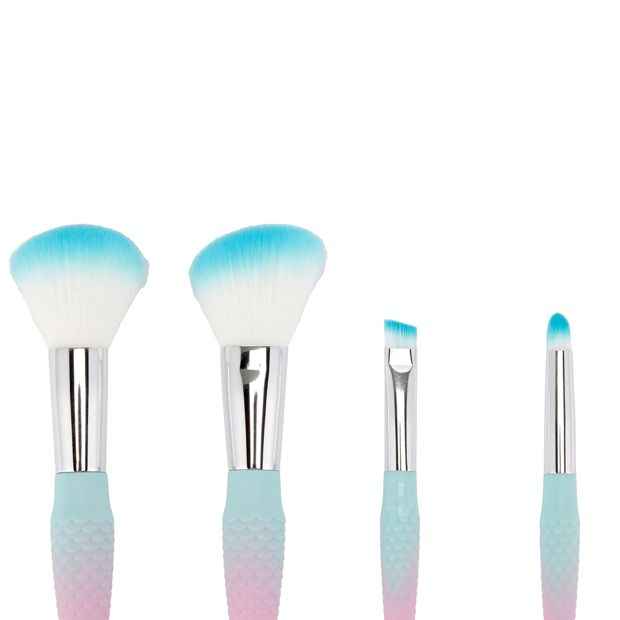 Mini Brush Set, Mermaid, 4 Pack - OXX Cosmetics