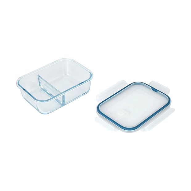 Glass Meal Prep Container, 2 Compartment - Anko