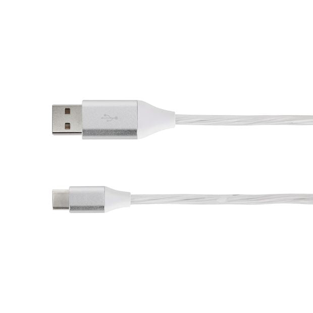 USB-A to USB-C 1m Cable with Light - Anko