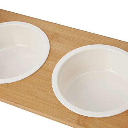 Pet Bowl Twin Bamboo - Anko