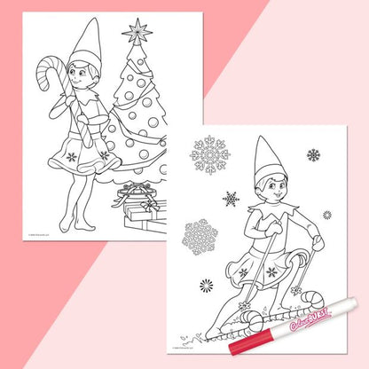 INKredibles The Elf on the Shelf: A Christmas Tradition ColourBurst Mess-Free Activity Kit - Book