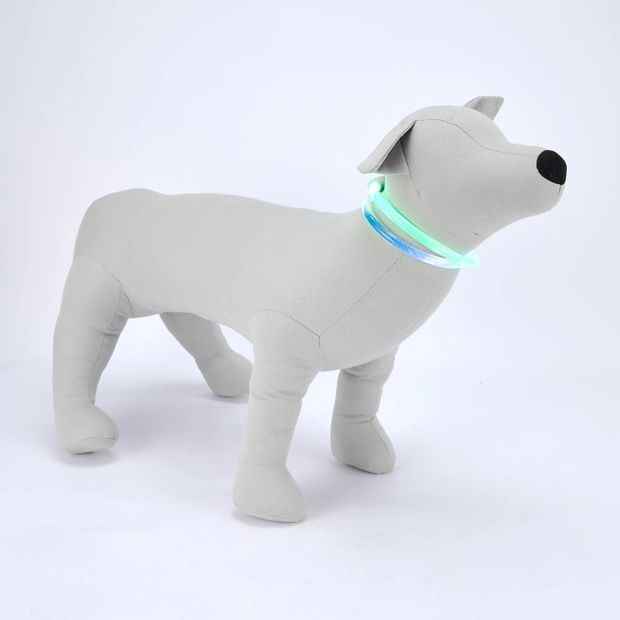 LED Pet Safety Necklace - Rechargeable, Adjustable