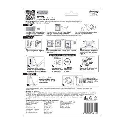 3M Command 28 Pack Picture Hanging Strips Value Pack
