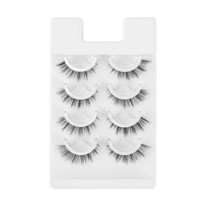 Pre-Glued Lashes, 4 Pack - OXX Cosmetics