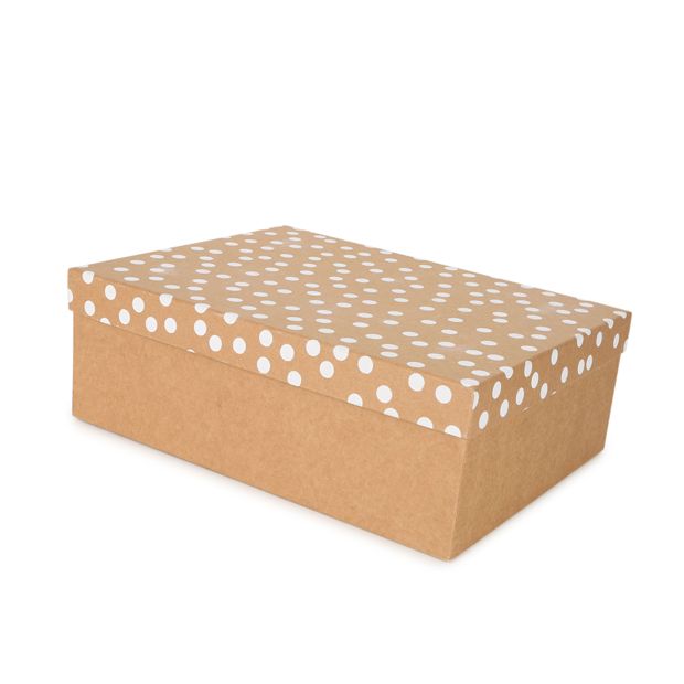 Kraft Dot Gift Box - Anko