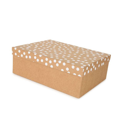 Kraft Dot Gift Box - Anko