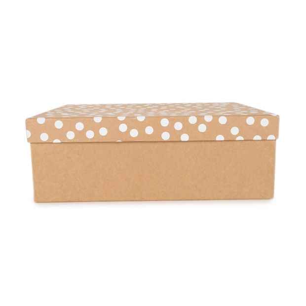 Kraft Dot Gift Box - Anko