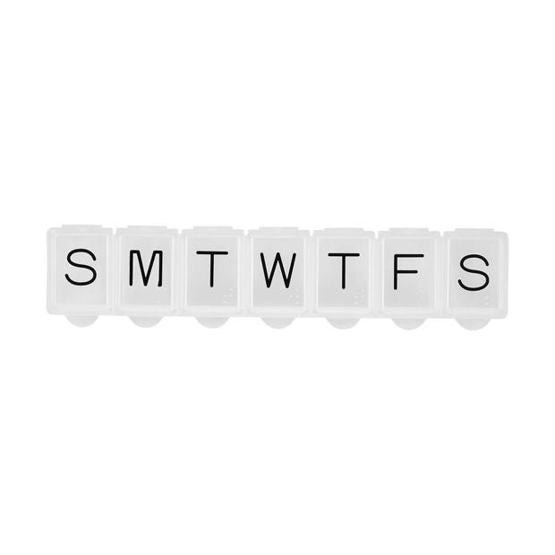 OXX Travel 7-Day Pill Organiser - White