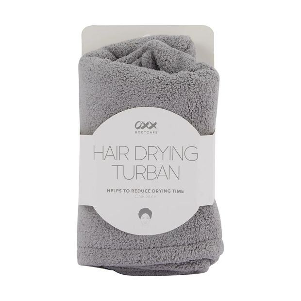 OXX Bodycare Hair Drying Turban - Grey