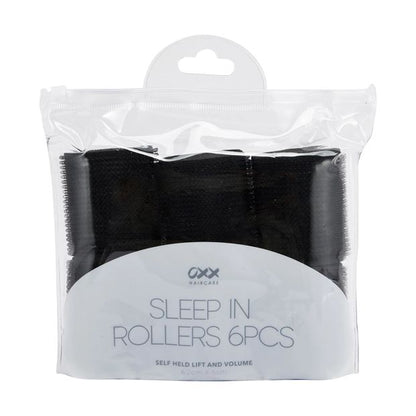 OXX Haircare 6 Piece Sleep In Rollers - Black