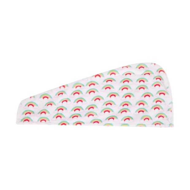 Choose Happy Hair Drying Turban, Rainbow - OXX Junior