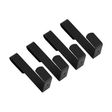 4 Pack Over the Door Hooks - Black