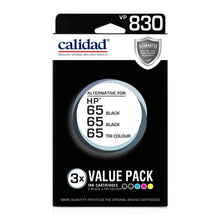 Calidad HP 65 Ink Cartridges Value Pack - 3 Pack