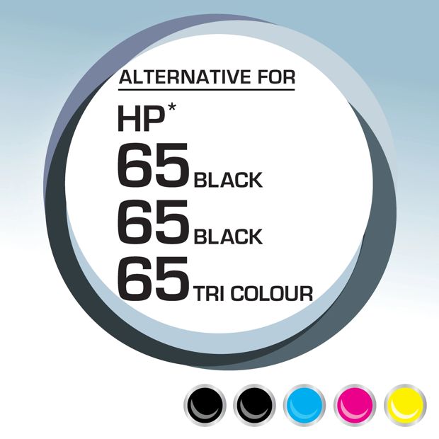 Calidad HP 65 Ink Cartridges Value Pack - 3 Pack