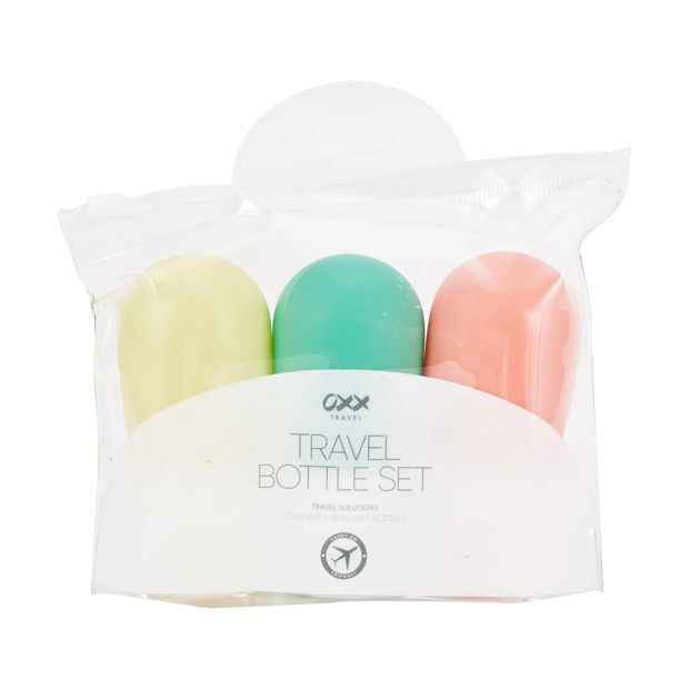 OXX Travel Solutions 3 Pack Travel Bottle Set