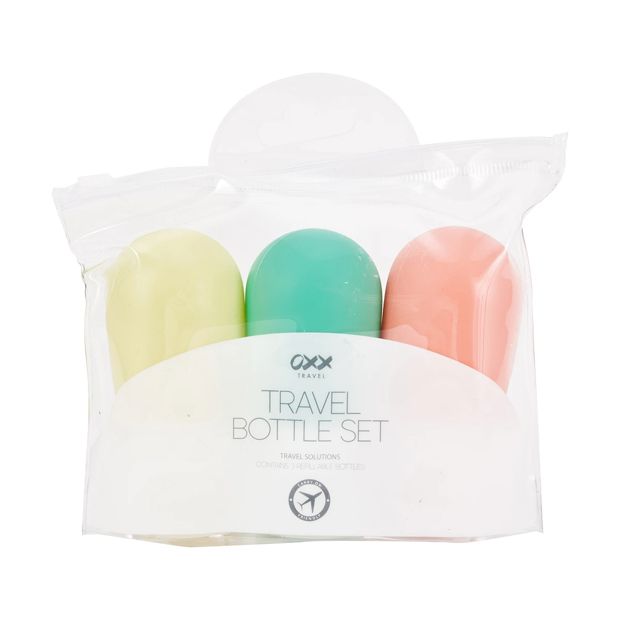 OXX Travel Solutions 3 Pack Travel Bottle Set
