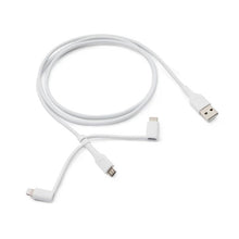 3-in-1 Travel Cable, White - Anko