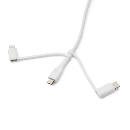 3-in-1 Travel Cable, White - Anko