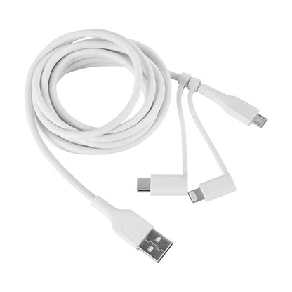 3-in-1 Travel Cable, White - Anko