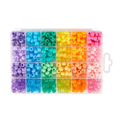 Barrel Beads Set, Brights - Anko