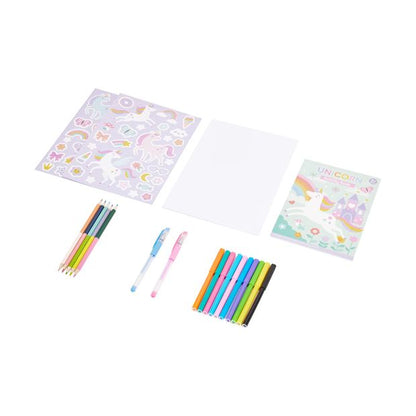 Unicorn Fun Activity Case, 30 Pieces - Anko