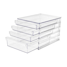 4 Drawer Set, Clear - Anko
