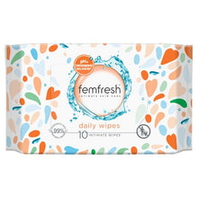 Femfresh Intimate Skincare Daily Wipes, 10 Pack - Aloe Vera & Calendula Extracts