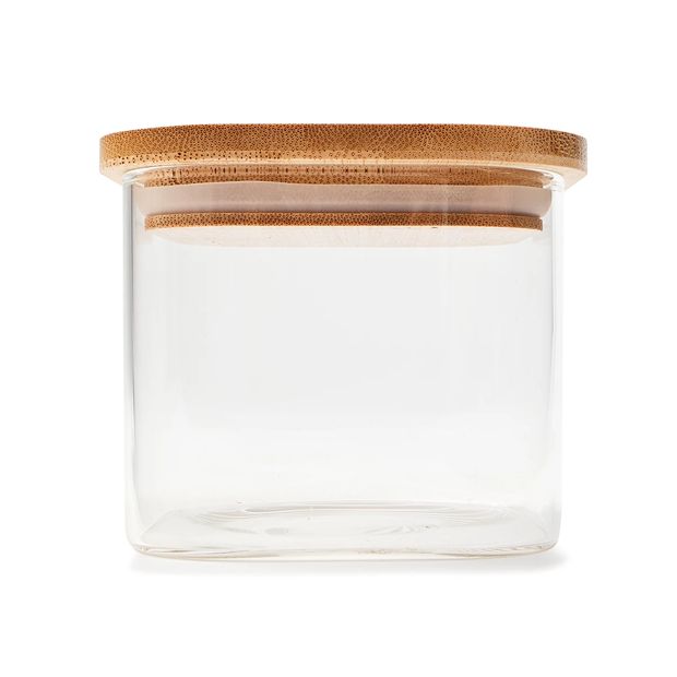 500ml Glass Container with Bamboo Lid - Anko