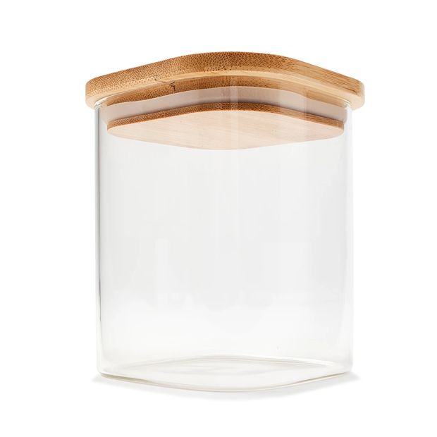 800ml Glass Container with Bamboo Lid - Anko