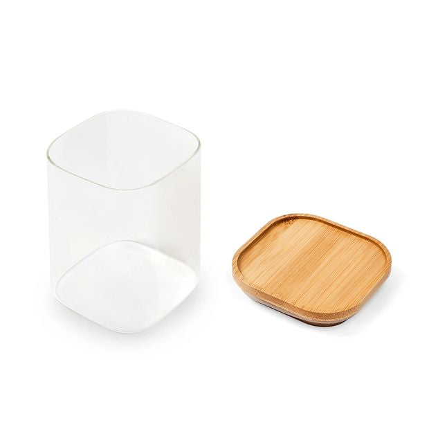 800ml Glass Container with Bamboo Lid - Anko