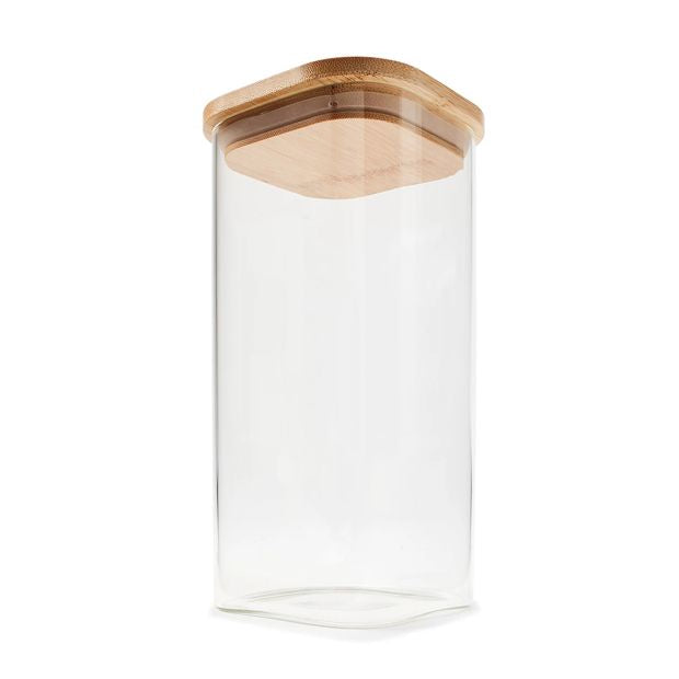1.6L Glass Container with Bamboo Lid - Anko