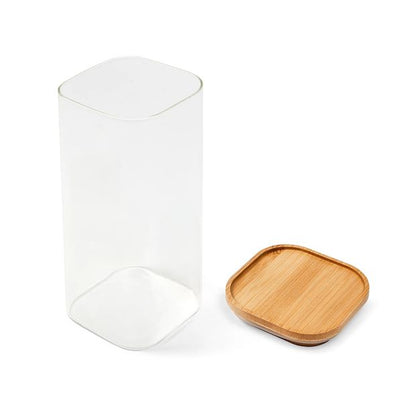 1.6L Glass Container with Bamboo Lid - Anko