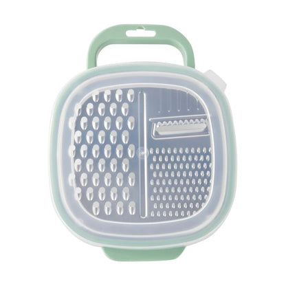 Grater with Storage Box, Green - Anko