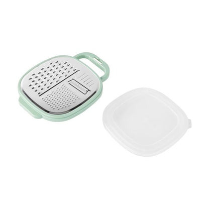 Grater with Storage Box, Green - Anko