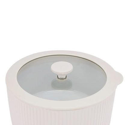 Porcelain Container with Glass Lid, 800ml  - Anko