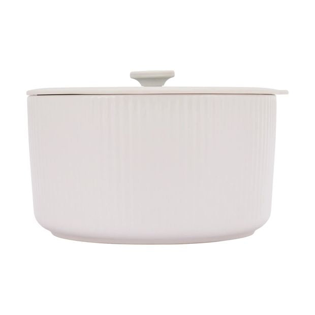 Porcelain Container with Glass Lid, 1.5L  - Anko