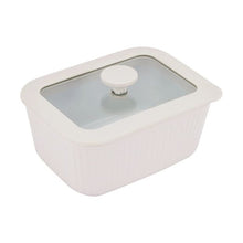 Porcelain Container with Glass Lid, 500ml  - Anko