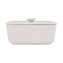 Porcelain Container with Glass Lid, 700ml  - Anko