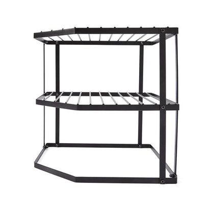 3 Tier Corner Pantry Shelf, Black - Anko