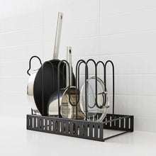 Cookware Storage Rack, Black - Anko