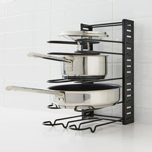 Cookware Storage Rack, Black - Anko