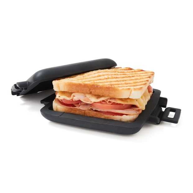 Microwave Toastie Maker, Black - Anko