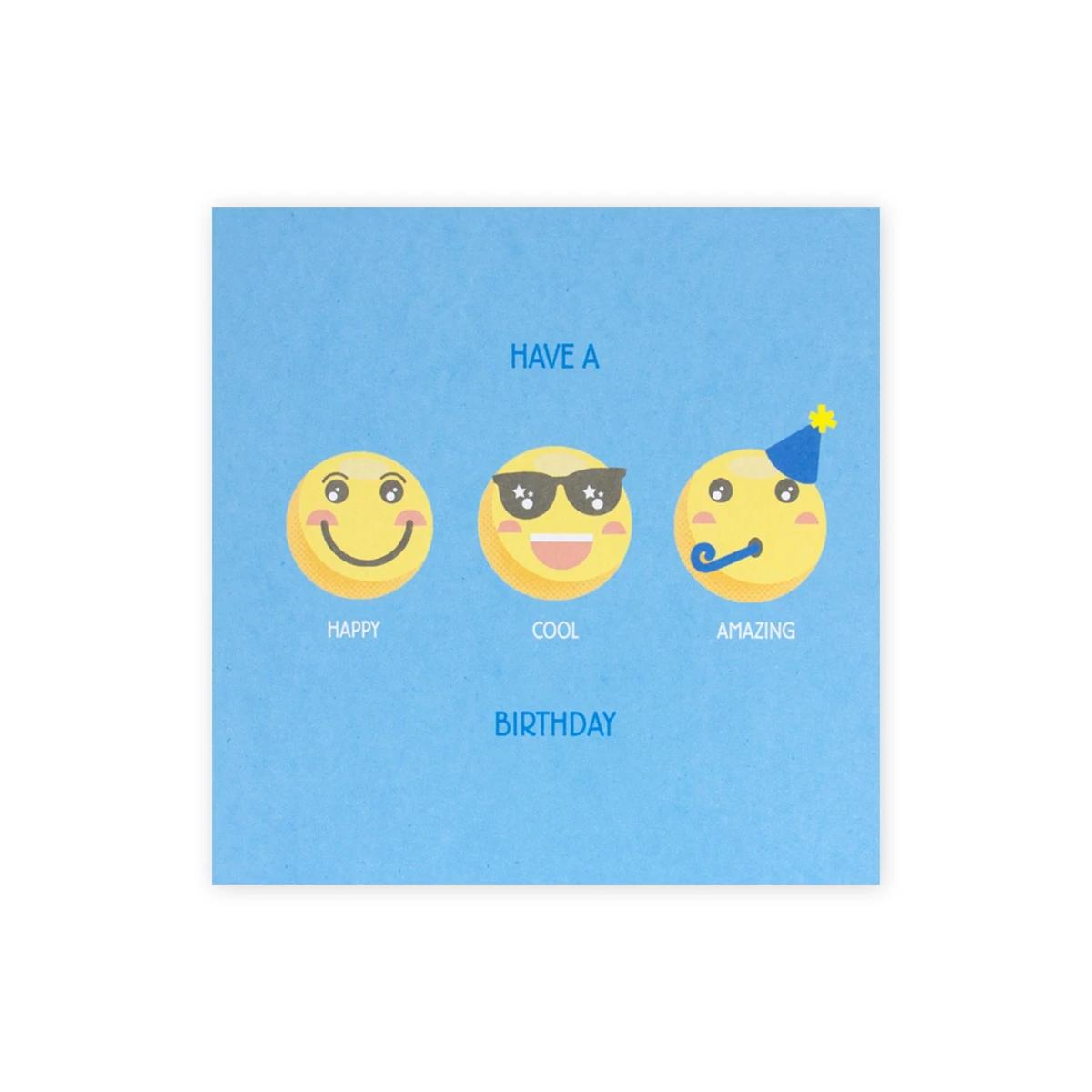 Creative Publishing by Hallmark Birthday Greeting Card - Emoji Party!