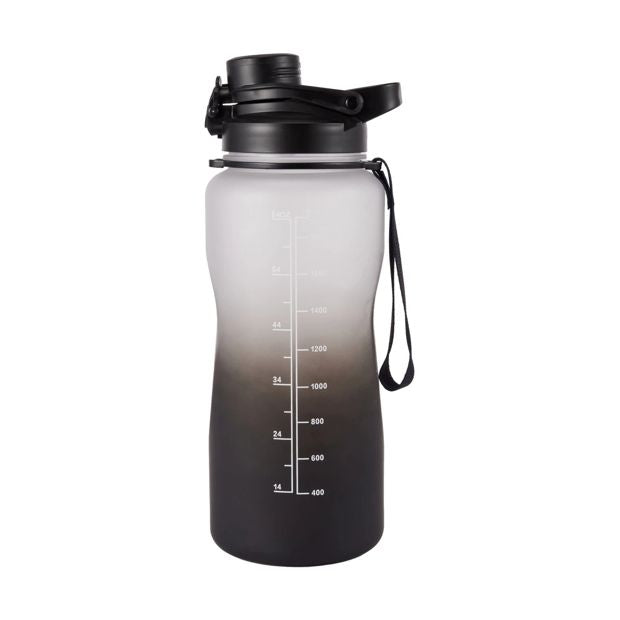 Daily Intake Flip Lid Drink Bottle, 2.1L Black Ombre - Anko