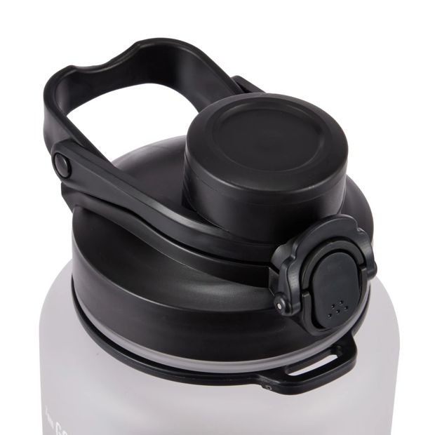 Daily Intake Flip Lid Drink Bottle, 2.1L Black Ombre - Anko