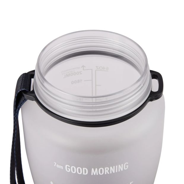 Daily Intake Flip Lid Drink Bottle, 2.1L Black Ombre - Anko