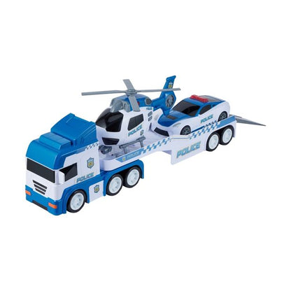 Lights & Sounds Police Transporter Set - Anko