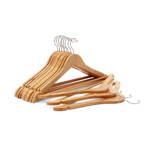 Wooden Hangers, 12 Pack - Anko